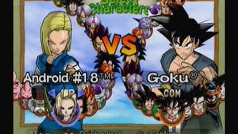 dragon ball z budokai 2 Character List