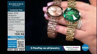 Radiance by Absolute Women's Faceted Crystal Bracelet Wa...