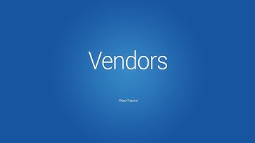 3.3. Catalog - Vendors - Video tutorial for Zencommerce online store
