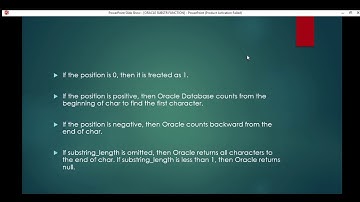 Oracle Database11g tutorials || Oracle SQL substr function