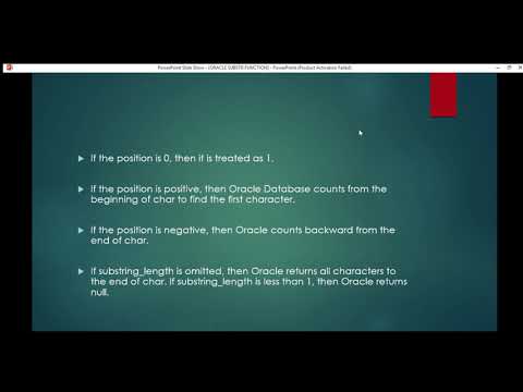 Oracle Database11g tutorials || Oracle SQL substr function