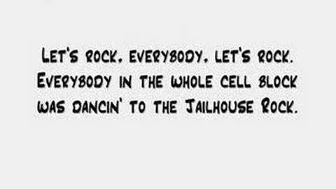 Elvis Presley - Jailhouse Rock (Lyrics)