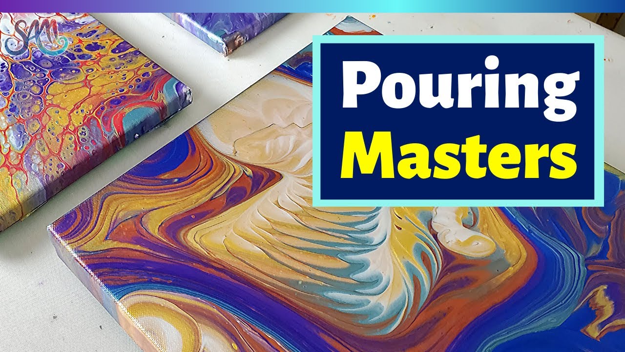 Pouring Masters Metallic Ready to Pour Acrylic Pouring Paint Set