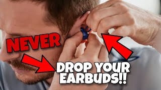 HOW TO STOP EARBUDS/EARPHONES FROM FALLING OFF EARS!!! | 2022