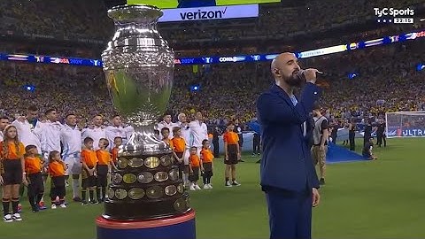 Himno Argentino completo - Abel Pintos - Final Copa América 2024 - Miami