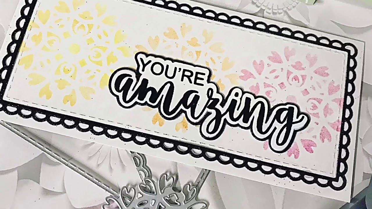 HOW TO CREATE STENCILS USING MINI DOILIES CUTTING DIES FROM LISA HORTON CRAFTS.