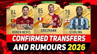 All Confirmed Transfers News Winter 2026 Ft. Neves, Griezmann, Sterling...etc