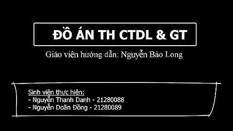 TH CTDL & GT |  Các thuật toán tìm kiếm trên đồ thị