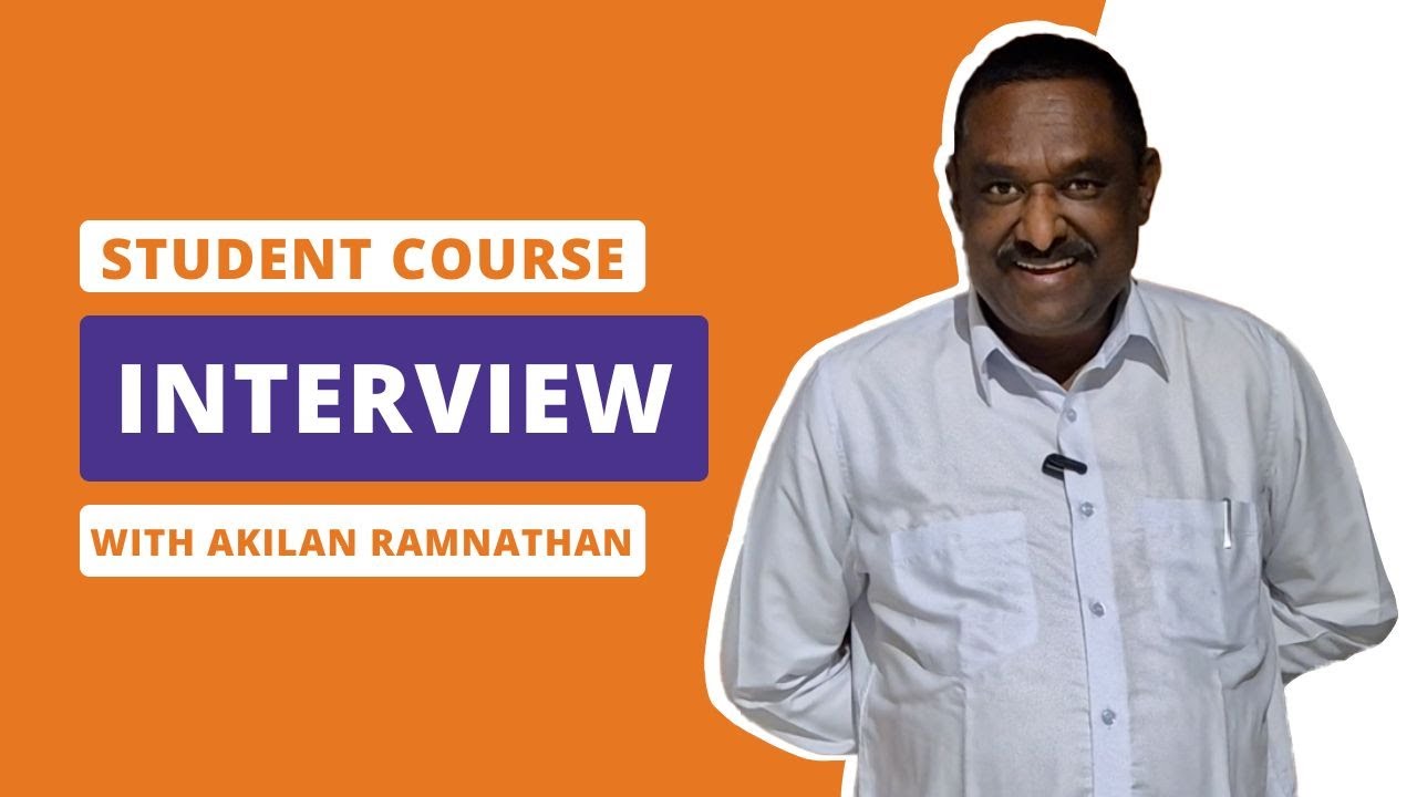 COURSE INTERVIEW with Akilan Ramnathan 🍄‍🟫 - YouTube