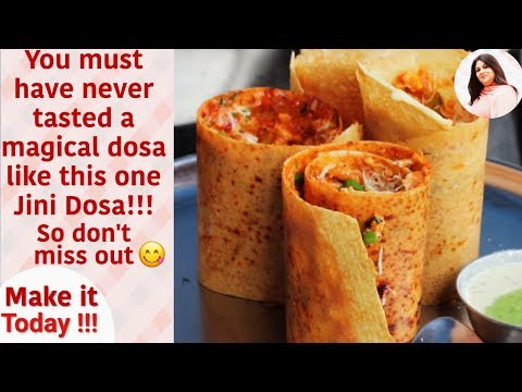 How to make Jini Dosa at home, Jini dosa Recipe, Famous Bombay Street Style Dosa,