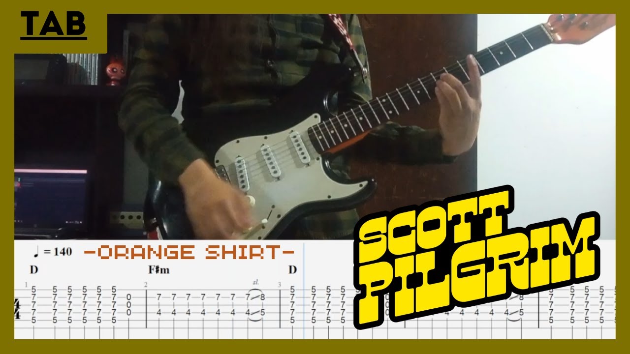 Sex Bob-Omb - Orange Shirt | Guitar Cover & Tabs Tutorial