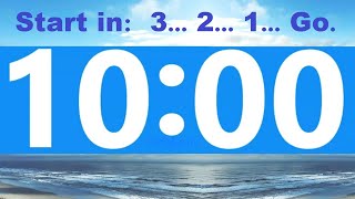 10 Minute Countdown Timer -Beep & Time Remaining at Each Minute * NO ADS DURING TIMER -No Music screenshot 4