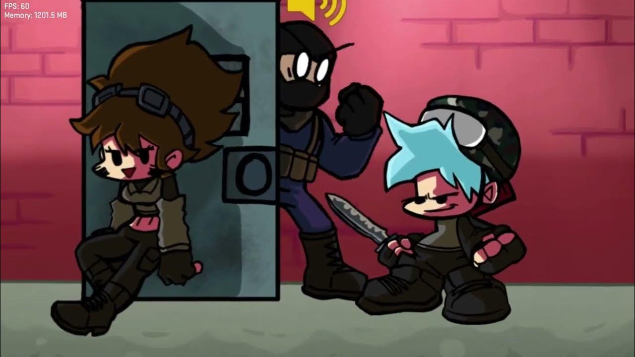 FNF Bf VS DOOR STUCK! YouTube