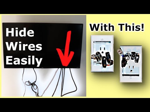 The Easy Way To Hide TV Wires Without Breaking The Electrical Code! 