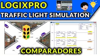 🔵✅LOGIXPRO - TRAFFIC LIGHT WITH COMPARATORS