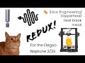 Elegoo neptune 22s slice engineering copperhead heatbreak and slamazon heat block with footnotes