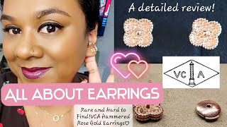 Van Cleef & Arpels| VCA Sweet Hammered Rose Gold|ALHAMBRA EARRINGS| A detailed Review|ModShots|