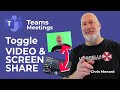 Teams Video Call or Meeting - Toggle View - Teams Tip