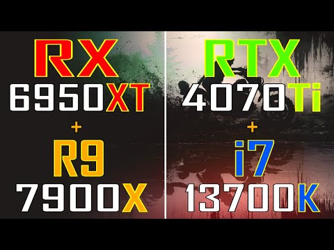 RTX 4070Ti +INTEL i7 13700K vs RX 6950XT + RYZEN 9 7900X  // PC GAMES BENCHMARK TEST ||