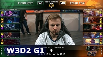 FLY vs FOX | Week 3 Day 2 S9 LCS Spring 2019 | FlyQuest vs Echo Fox W3D2