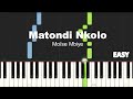 Moise Mbiye - Matondi Nkolo | EASY PIANO TUTORIAL BY Extreme Midi