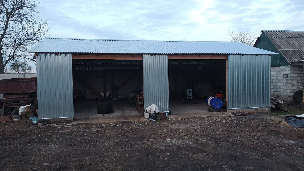 Ангар (склад, навіс) своїми руками 12*8м Ціна₴₴₴