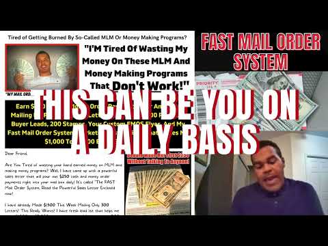 Make Money Mailing Flyers From Home - Mailbox Money - The Fast Mail Order System!