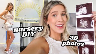 3D ULTRASOUND (so cute!) + NURSERY DIY PROJECT | leighannvlogs