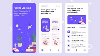 Online Learning App UI Flutter - Flutter UI
