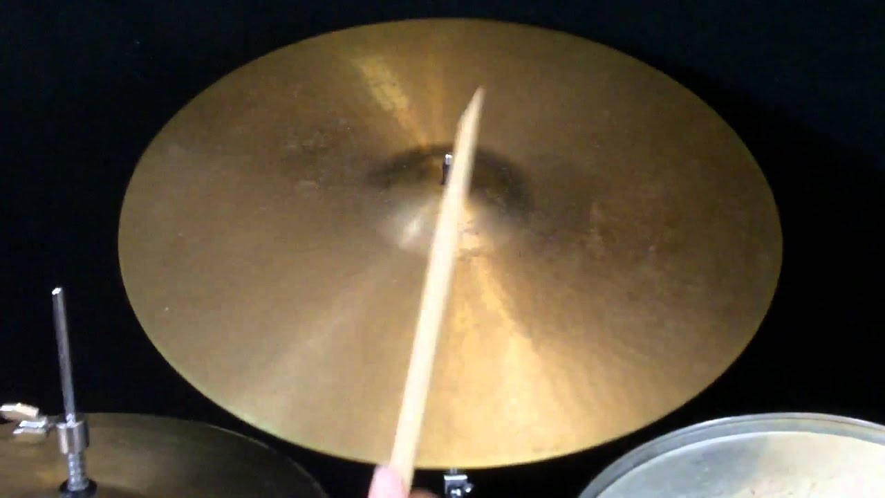 SOLD Vintage 1960s Paiste Giant Beat 20" Crash Ride Cymbal YouTube