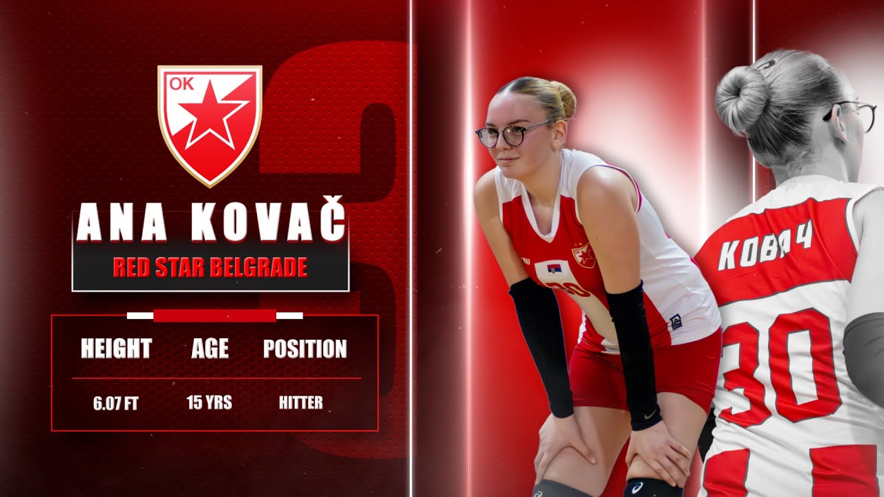Ana Kovač | Hitter & Middle Blocker | OK Crvena Zvezda | Volleyball | CV | Highlights | 2025/26