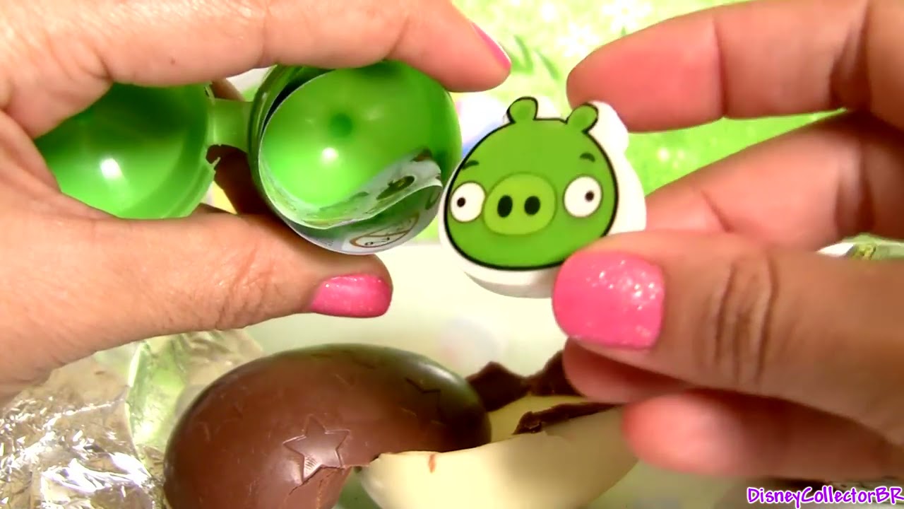 Angry Birds Toys Huevos-Sorpresa Bad Piggies Chocolate Surprise Eggs Unboxing by Fun Toys Collector