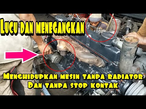 LUCU DAN MENEGANGKAN CARA MENGHIDUPKAN MESIN DISEL TANPA RADIATOR#Bayu Putra Motor