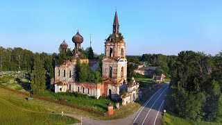 Огромные Заброшенные Церкви в с.Веретея, Ярославская область