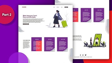 Complete Travel Website from Scratch using Html CSS || Part 2 || Full Website Design