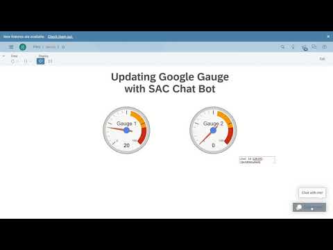 Updating Google Gauge in SAP Analytics Cloud with Chat Bot