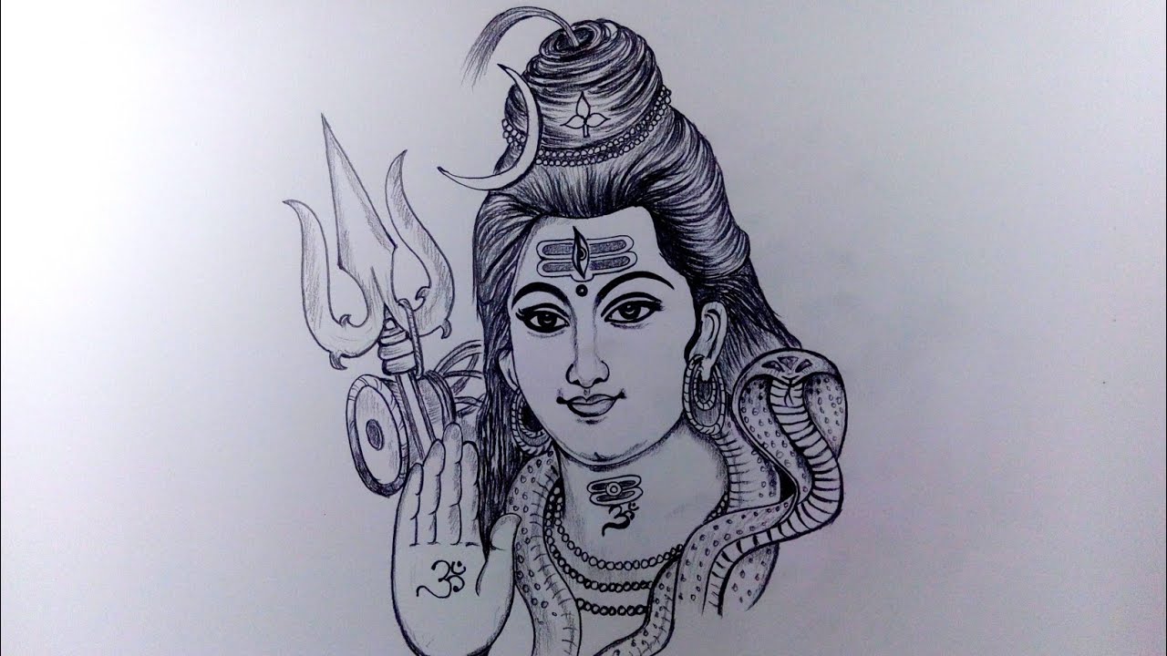 Pencil Sketch Of Shiva Ji Rao - Desi Painters