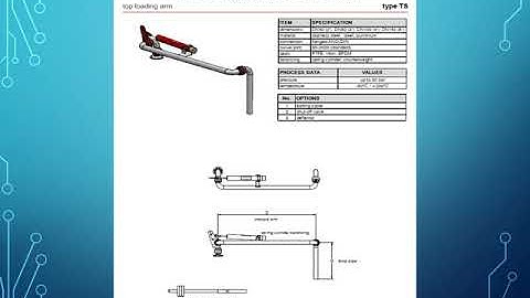 METALLIC  loading arm, folding staircase