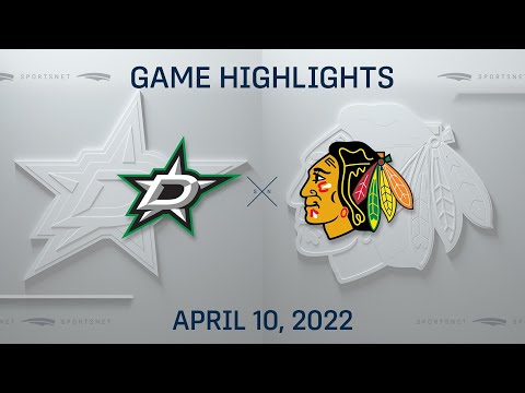 NHL Highlights | Stars vs. Blackhawks - Apr. 10, 2022