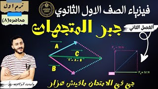 فيزياء الصف الاول الثانوي الترم الاول الكميات القياسيه والكميات المتجهة جبر المتجهات