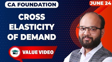 Cross Elasticity of Demand | Theory of Demand and Supply | CA Fond Sep 24/Jan 25 Economics Chapter 2