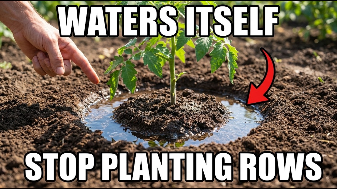 «Круговой» сад, который поливает сам себя — почему мы до сих пор сажаем растения рядами?