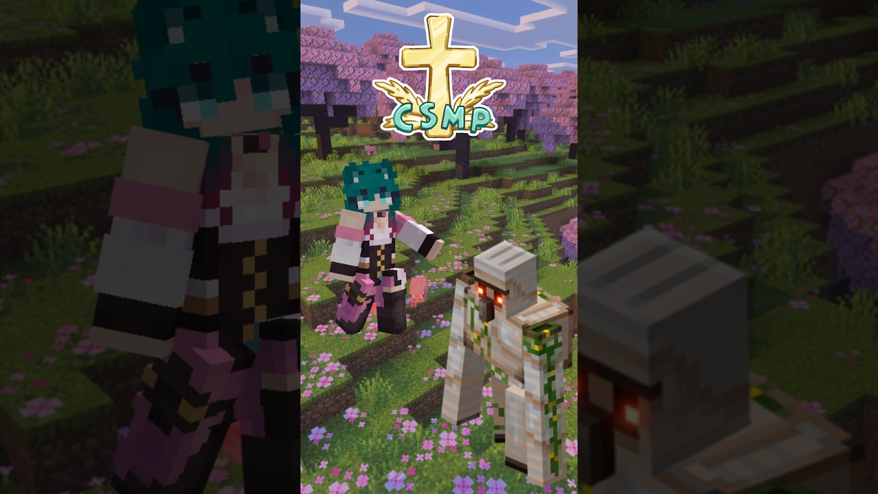 Why you shouldn't play Ring Around the Rosie with Iron Golems | ChristSMP #minecraft #shorts
