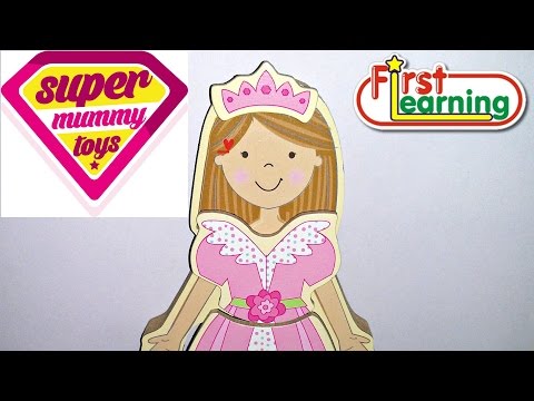 My First Magnetic Wooden Dress Up Princess Doll Toy Review