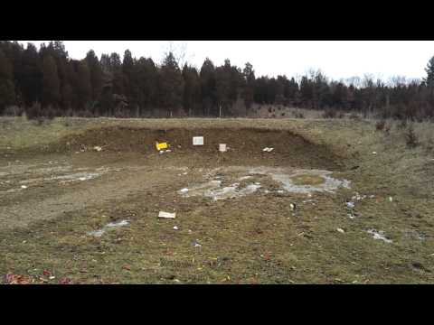half pound tannerite explosion at 25 yards