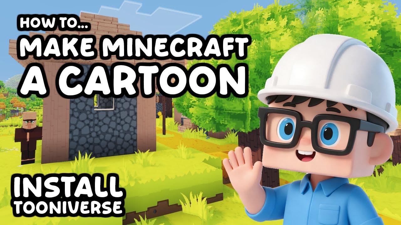 How to Make Minecraft Look Like a Cartoon! Tooniverse - YouTube