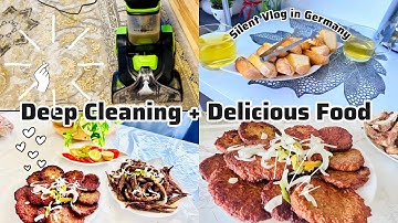 Silent Vlog | Daily Life in Germany ✨ Carpet Cleaning & Delicious Cooking Inspiration