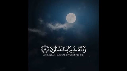 ✓ ( ولن يؤخر الله نفسا إذا جاء أجلها والله خبير بما تعملون ) 🌸سورة المنافقون القارئ: شريف مصطفى 🥀