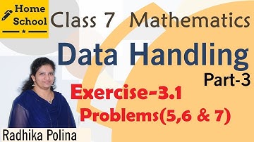 Data Handling| Part-3| Class 7|Exercise-3.1(5-7)|Mathematics| NCERT / CBSE
