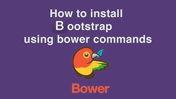 How to install bootstrap4 using bower